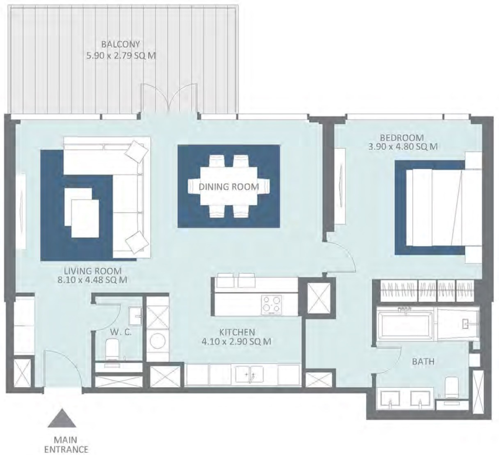 Bluewater-residance 1 br