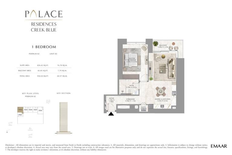 Emaar Palace Residences floorplan